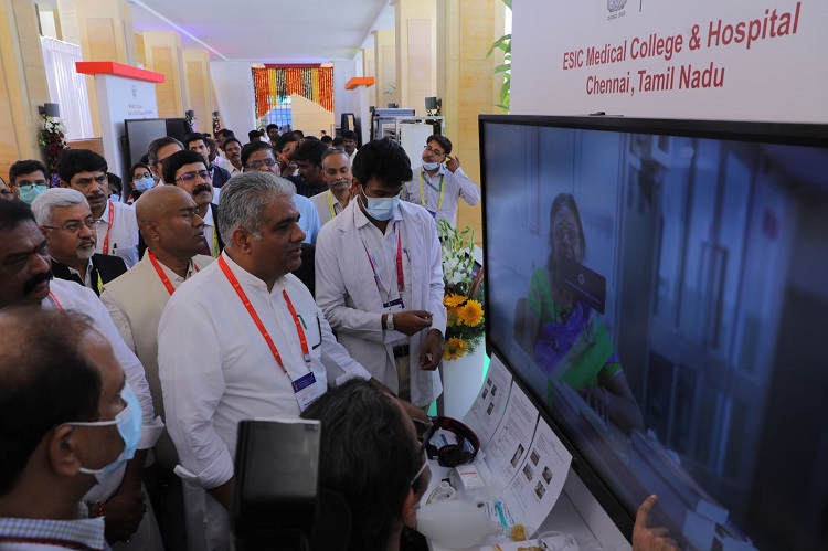 Exhibition held during Labour Ministers Conference at Tirupati