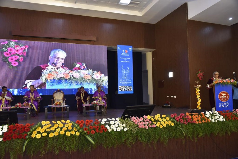 Third Graduation Day Ceremony at ESIC Medical College and Hospital. KK. Nagar Chennai